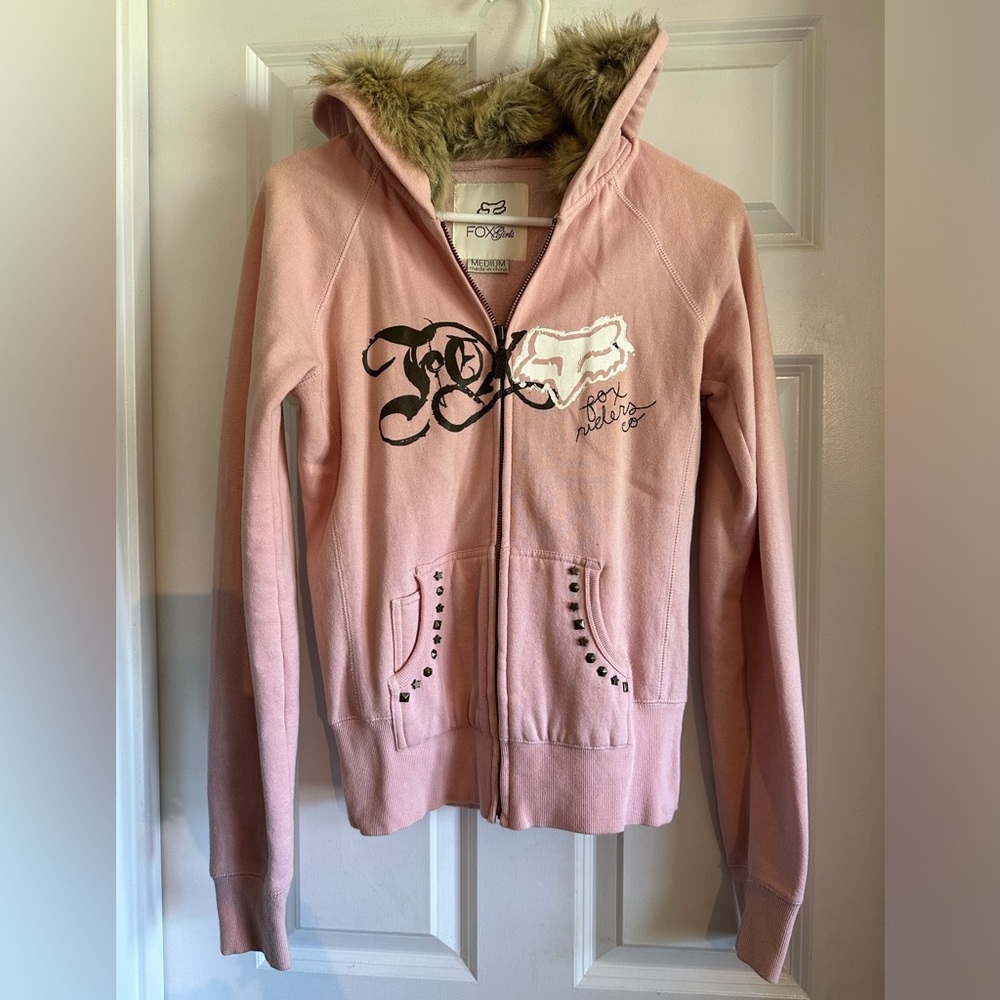 Fox riders company zip up hoodie